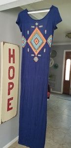 My Story Tribal print Maxi Dress